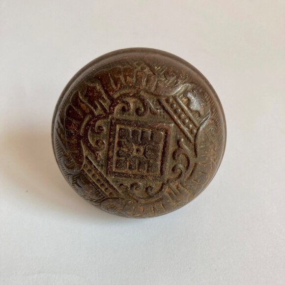 Antique Bronze Brass Victorian Door Knob Eastlake Original Vintage Door Knob - Picture 1 of 6